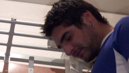 Straight suck boy in locker room