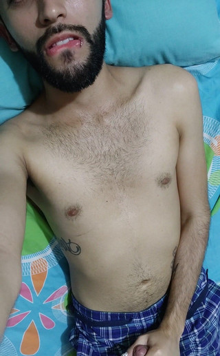 Jerking off before going to sleep