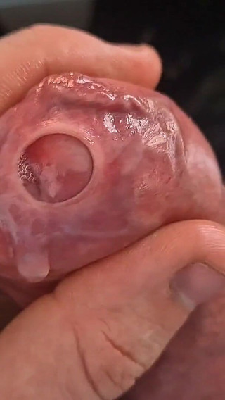 Big Uncut Stepdaddy.. Tight Phimosis Foreskin Play, Precum Flood, and Cumplay