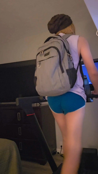 Twink Runs on Treadmill in Underwear