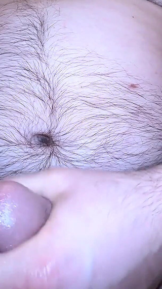Bear Bounces Bull Balls and Huge Cock While Bating and Cum