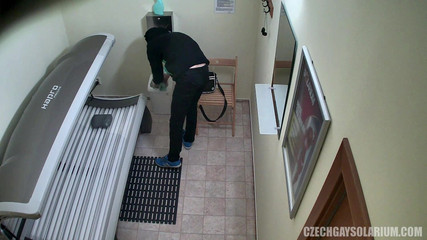 Czech Gay Solarium 38 Ripped Twink's Private Show