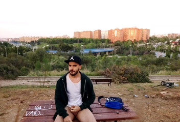 Outdoor solo jerkoff