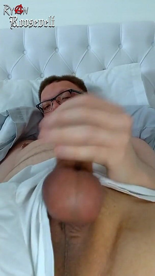 Laid-back Edging My Ringed up Cock and Bouncing My Balls