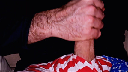 Edging Precum in Patriotic Underwear (no Cum)