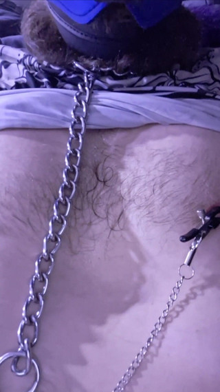 Puppy Socks Tail Plug Hood Nipple Clamps Teasing Ass