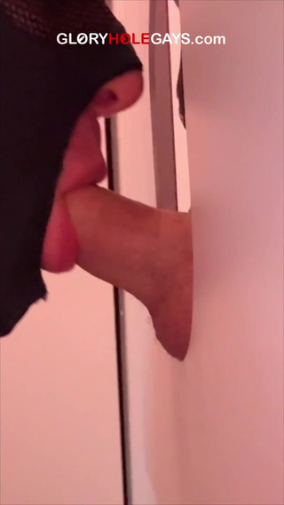 His First Time at the Gloryhole - and I Catch It All