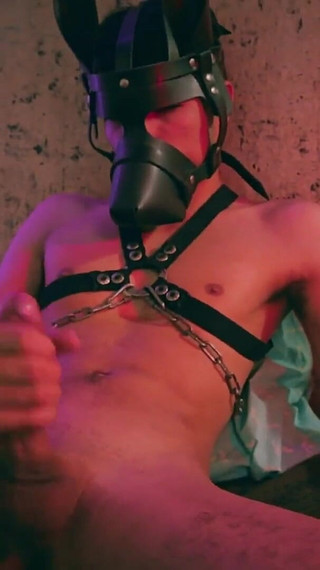 Submissive Latino Twink Jerking His Big Uncut Cock Playing with His Precum and Shooting His Cum