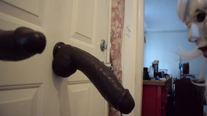 Jon Scarecrow Naked Taking BBC Giant Dildo in the Ass