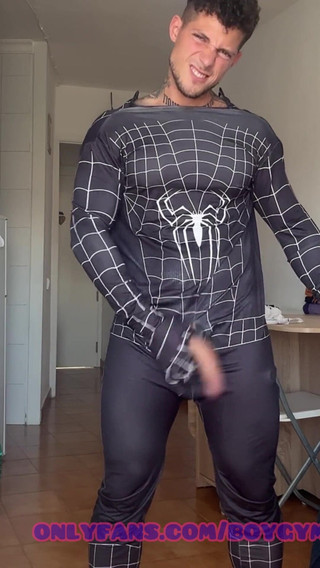 Boygym Spiderman Tiktok Big Cock Surprise