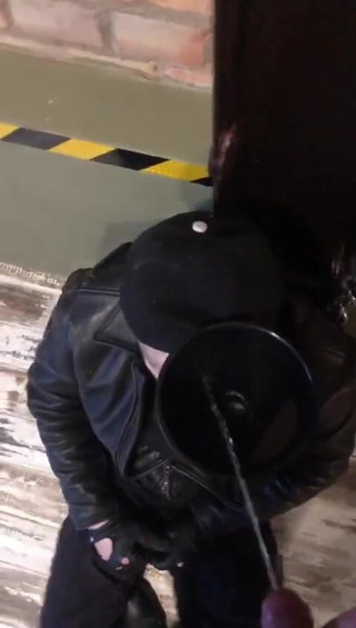 Military Man Pissing on Young Policeman in His Bunker