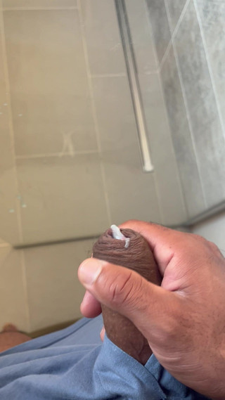 Short Bathroom Cumshot