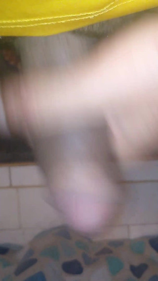 Look How I Let My Cock Stand Upright in the Bathroom