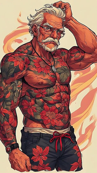 Tattoo Muscle Men Sexy Ai Art