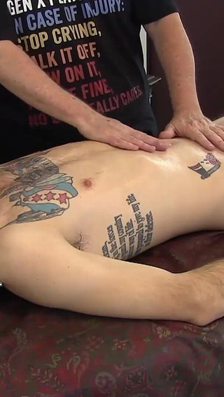 Tattooed Leeroy Eats Ass on POV Steamy Massage